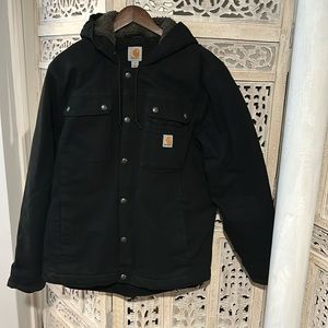 Carhartt Sherpa lined hooded jacket